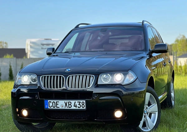 BMW X3 cena 41900 przebieg: 237000, rok produkcji 2007 z Węgorzewo małe 781